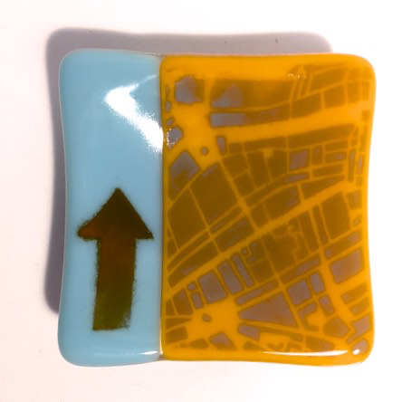 Arrow Ring Dish by Lisa Becker 3.25 x 3.25" - © Blue Pomegranate Gallery