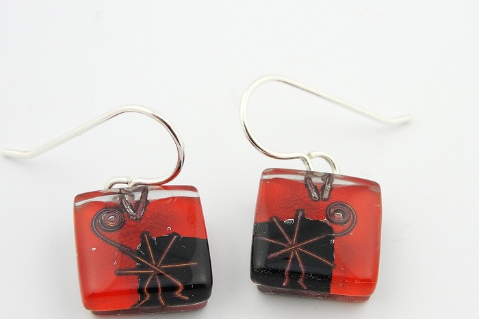 Joan's Star Square Earrings by Edo Mor - © Blue Pomegranate Gallery