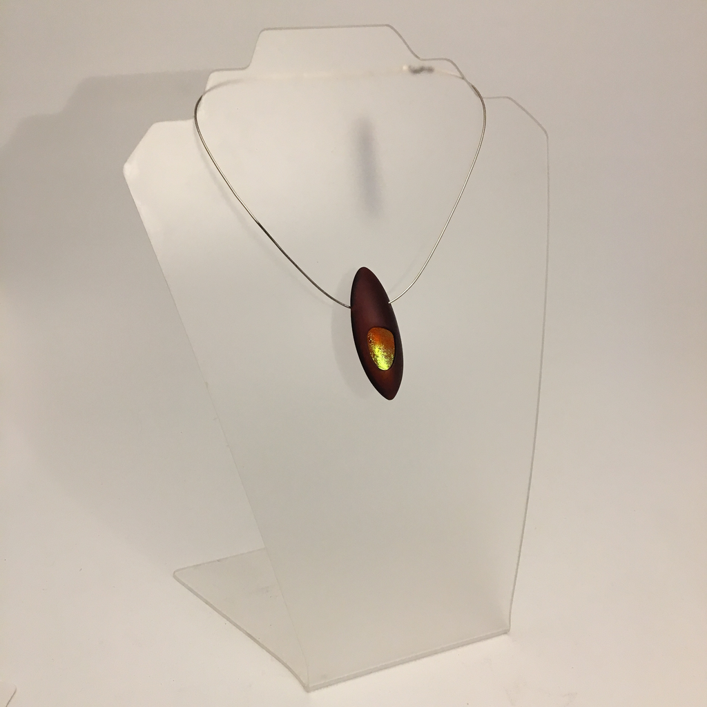Carnelian Atomic Uno Necklace by Dolores Barrett - © Blue Pomegranate Gallery