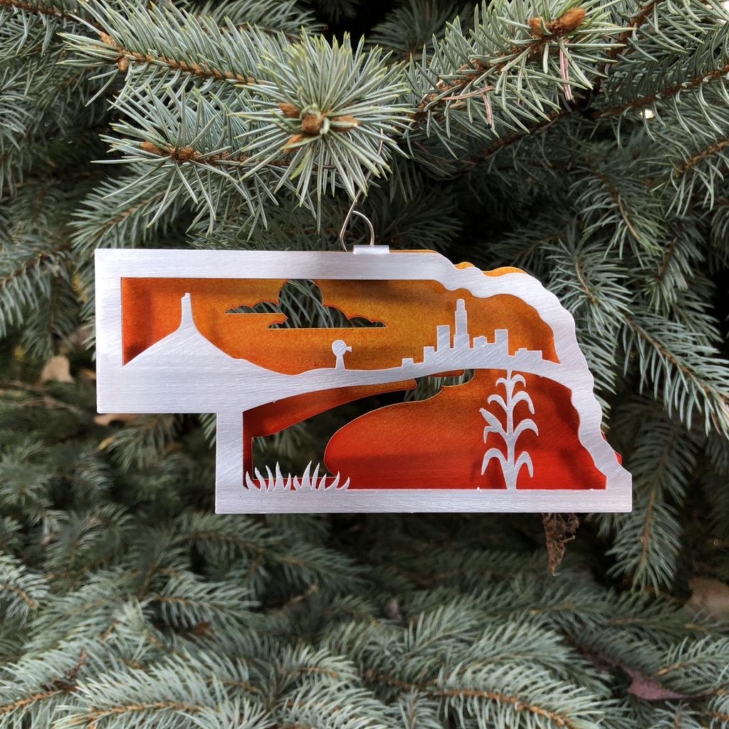 Nebraska Heartland Ornament by Sondra Gerber - © Blue Pomegranate Gallery
