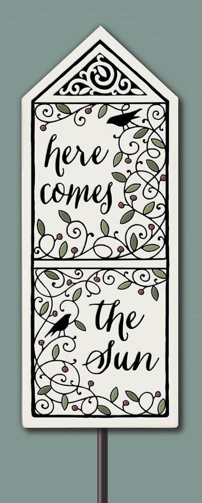 “Here Comes The Sun” Garden Stake by Michael Macone - © Blue Pomegranate Gallery