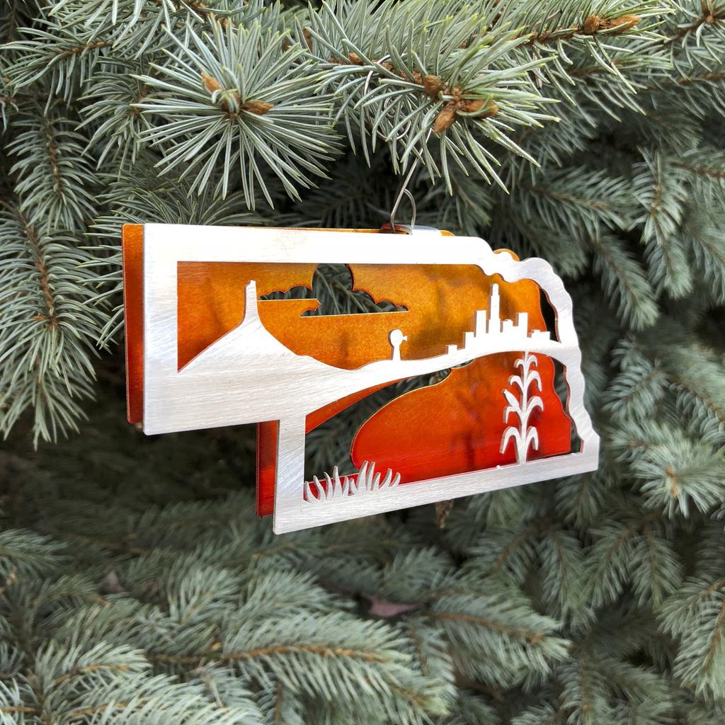 Nebraska Heartland Ornament by Sondra Gerber - © Blue Pomegranate Gallery