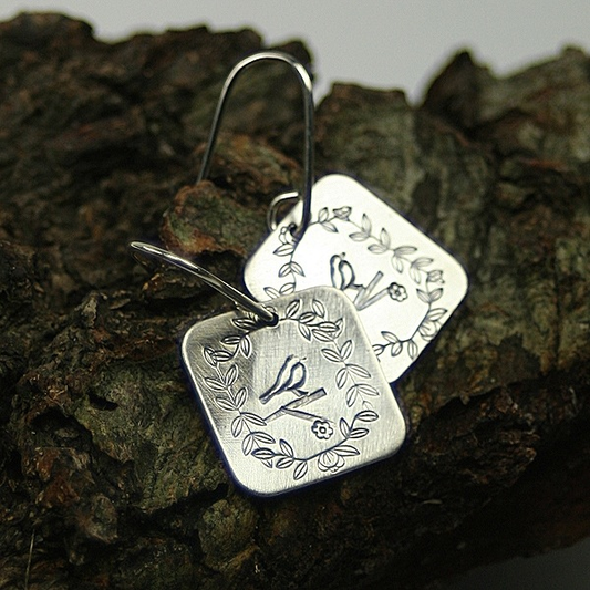 Story Book Earrings by McQueen - © Blue Pomegranate Gallery