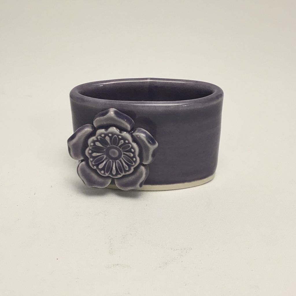 Lavender 2 Porcelain Business Card Holder by Berls & McConnell - © Blue Pomegranate Gallery