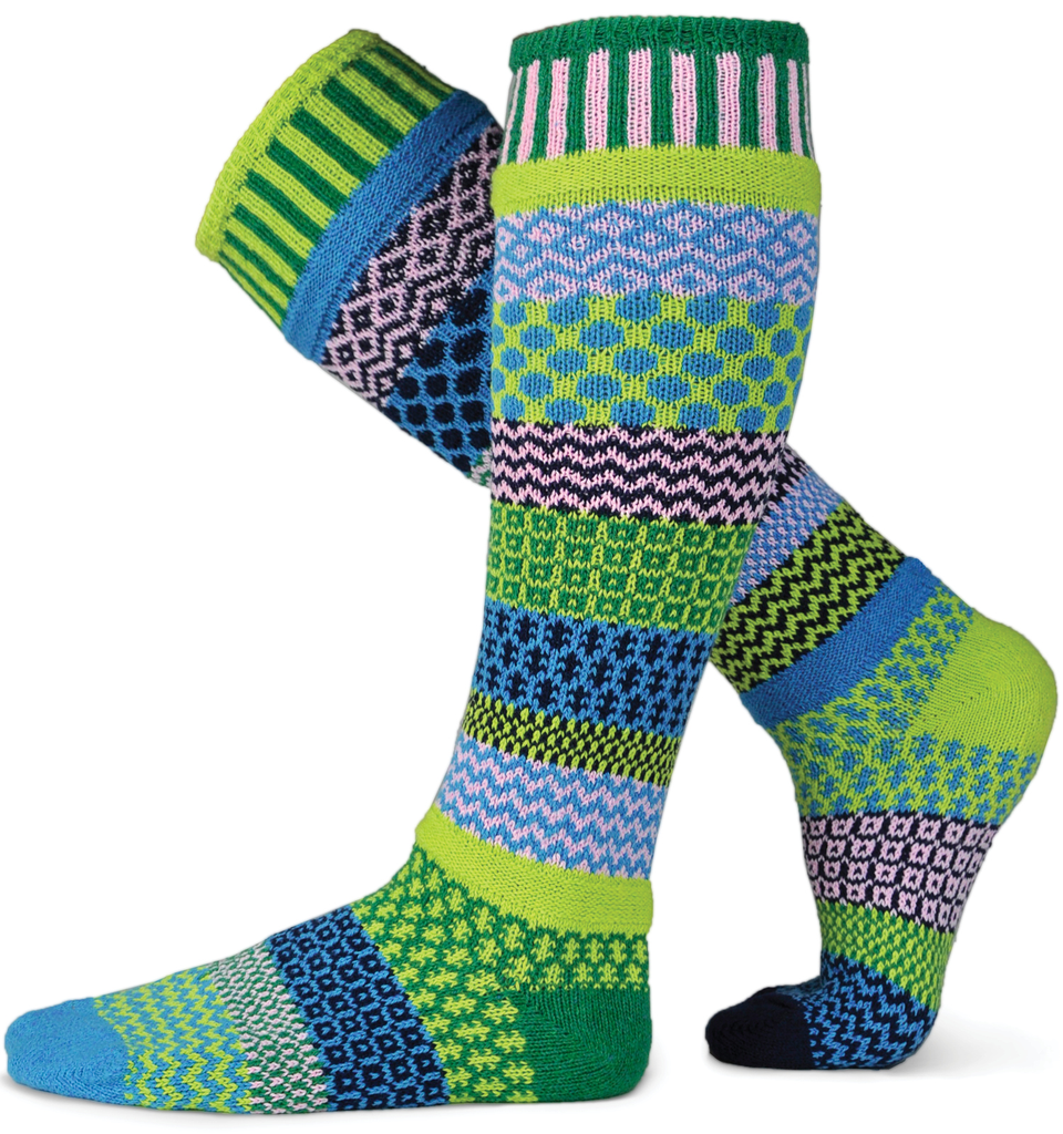 Adult Knee Socks made of recycled cotton by Marianne Makerlin - © Blue Pomegranate Gallery