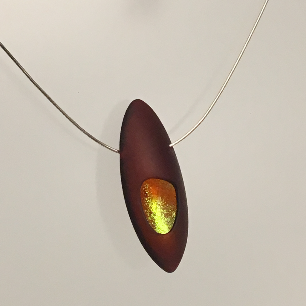 Carnelian Atomic Uno Necklace by Dolores Barrett - © Blue Pomegranate Gallery