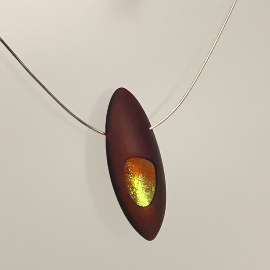 Carnelian Atomic Uno Necklace by Dolores Barrett - © Blue Pomegranate Gallery