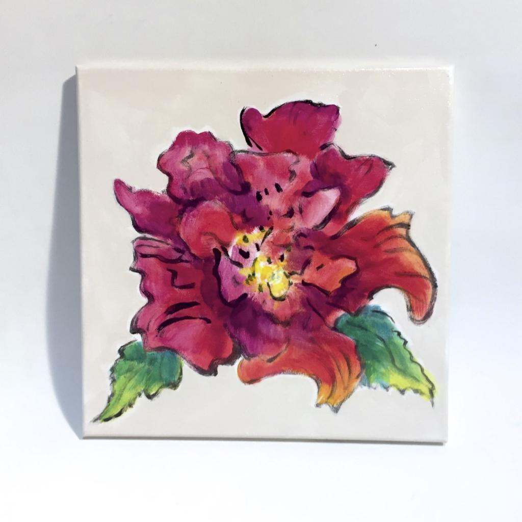 Fiore Fragile, 10 x 10" by Jean Mason - © Blue Pomegranate Gallery