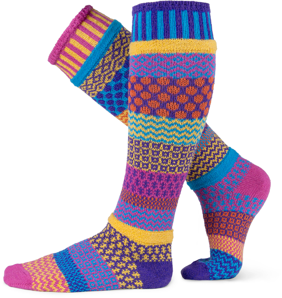 Adult Knee Socks made of recycled cotton by Marianne Makerlin - © Blue Pomegranate Gallery