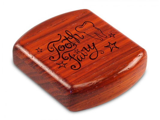 Padauk Tooth Fairy II Box 1/2 x 2 x 2” by Michael Fisher - © Blue Pomegranate Gallery