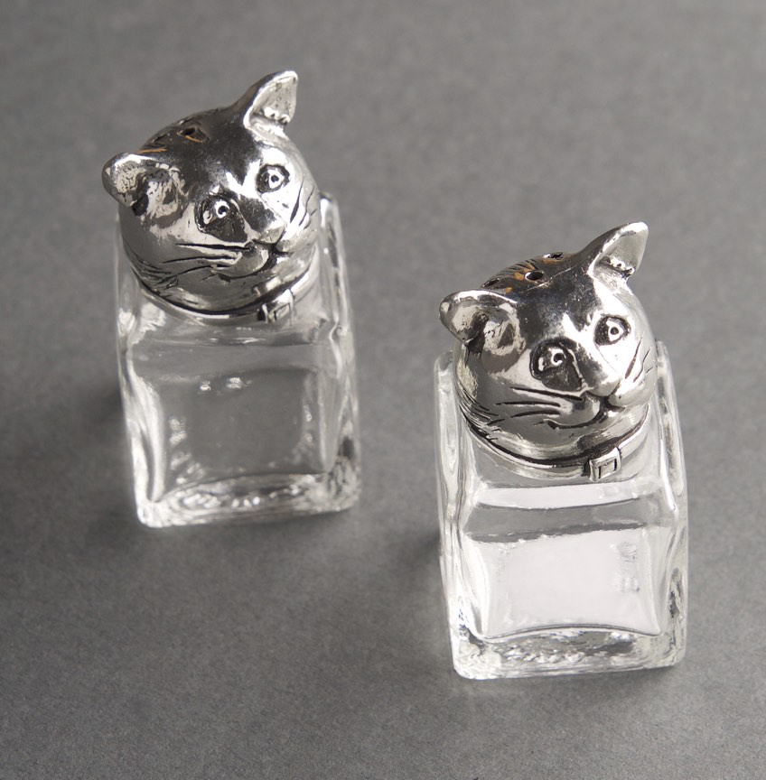 SM Cat S&P Shaker Set by Bonnie Bond - © Blue Pomegranate Gallery