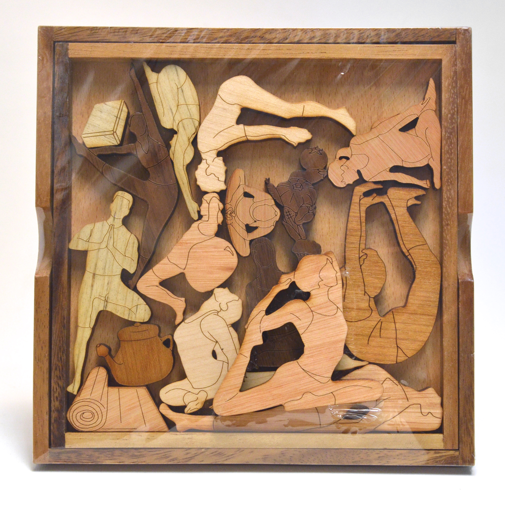 Yoga Wood Puzzle by David Janelle - © Blue Pomegranate Gallery