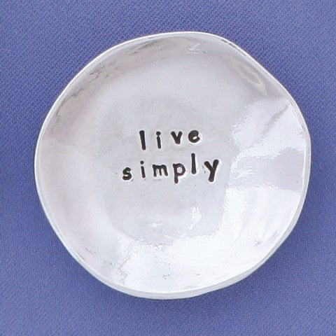 Live Simply Charm Bowl by Bonnie Bond - © Blue Pomegranate Gallery