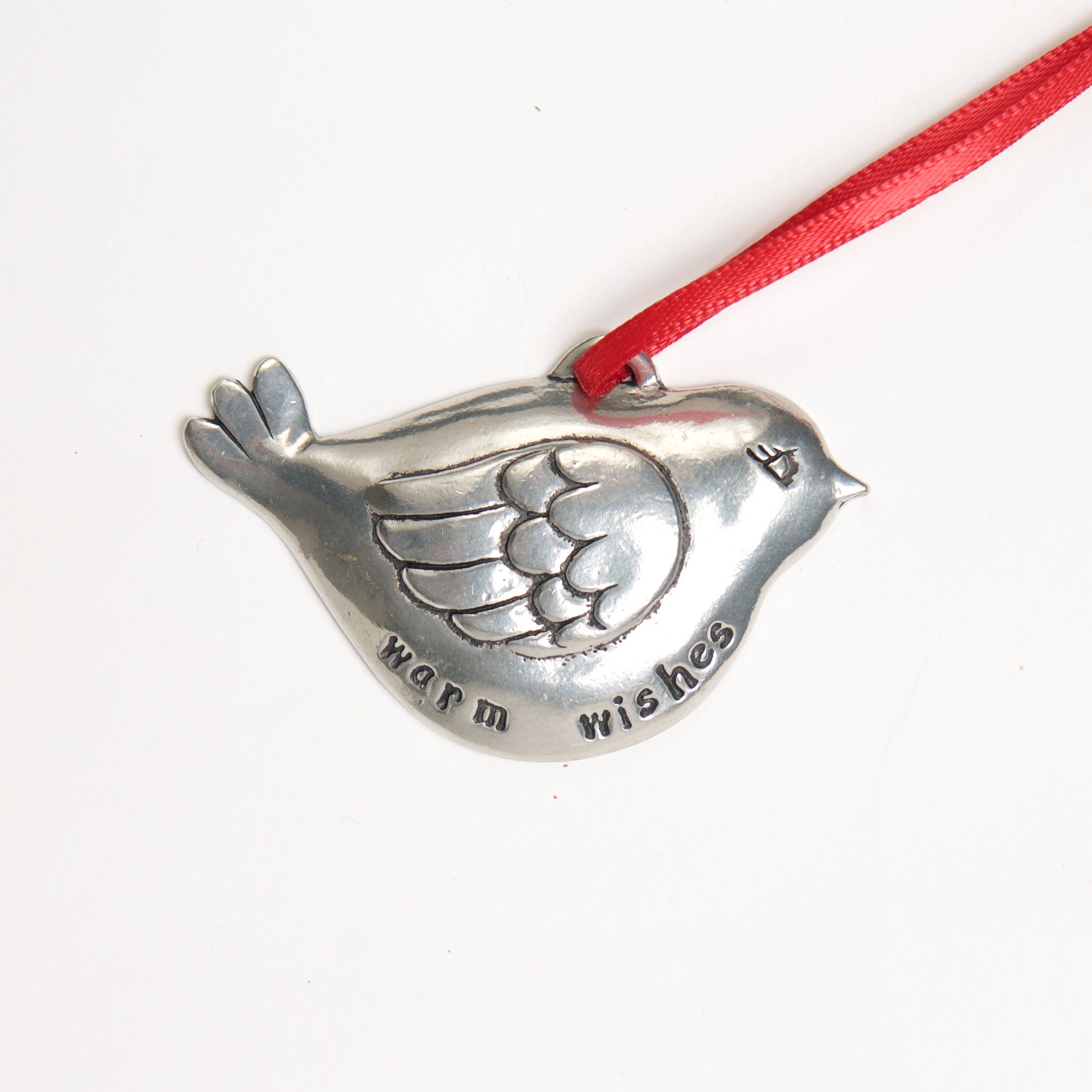 Bird Warm Wishes Jolly Ornament by Bonnie Bond - © Blue Pomegranate Gallery