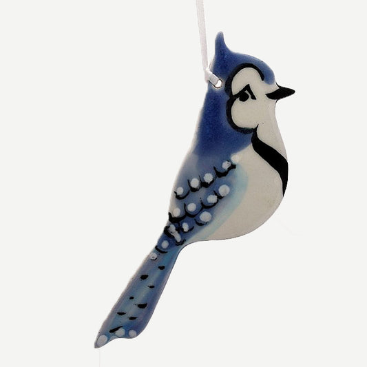 Blue Jay Ornament by Molly Saunders - © Blue Pomegranate Gallery