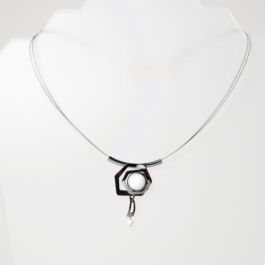 Wire Necklace HF722 by Christophe - © Blue Pomegranate Gallery