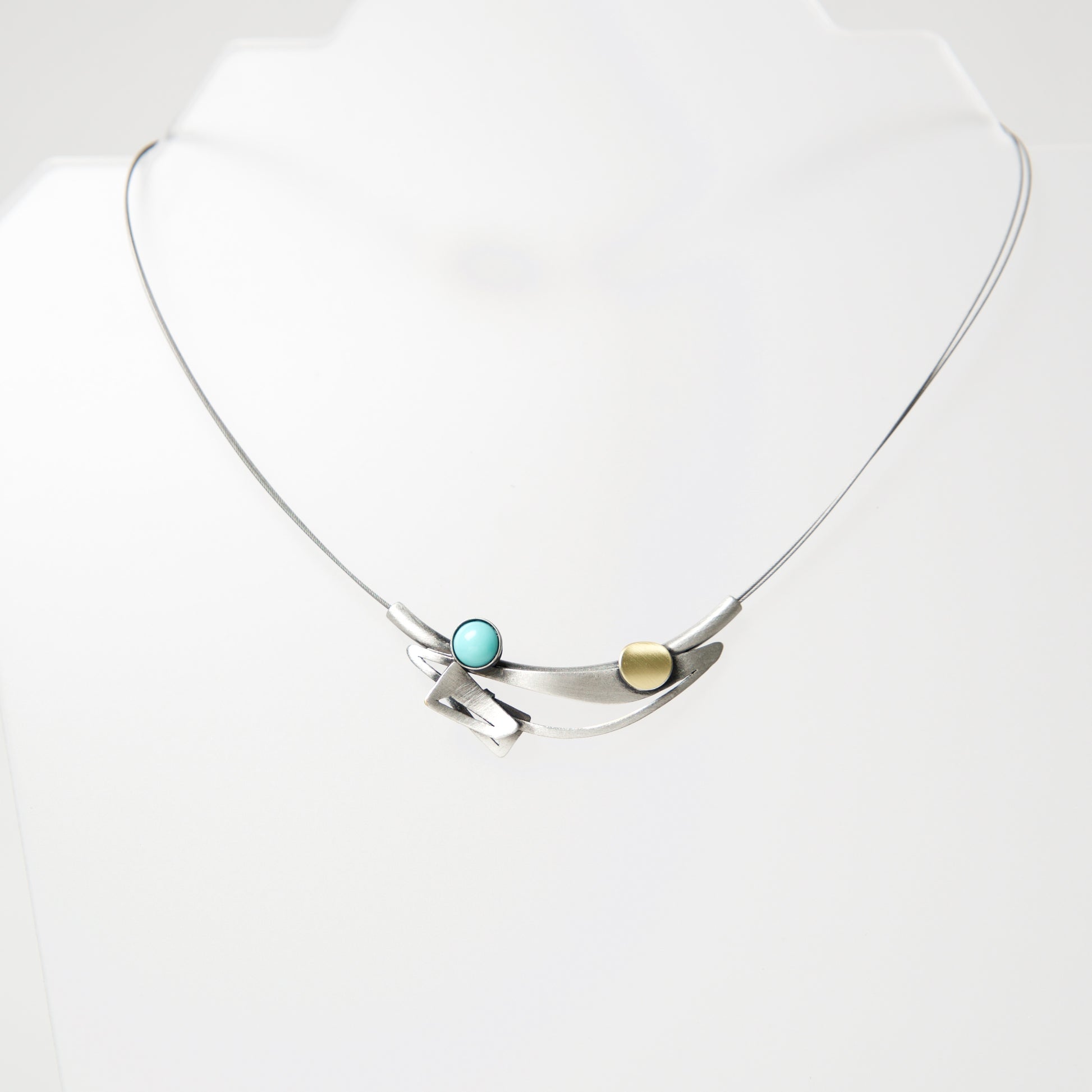 Wire Necklace HF784 by Christophe - © Blue Pomegranate Gallery