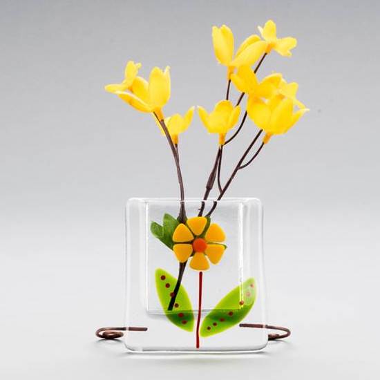 Glass Flower Vase by Ebba Krarup - © Blue Pomegranate Gallery
