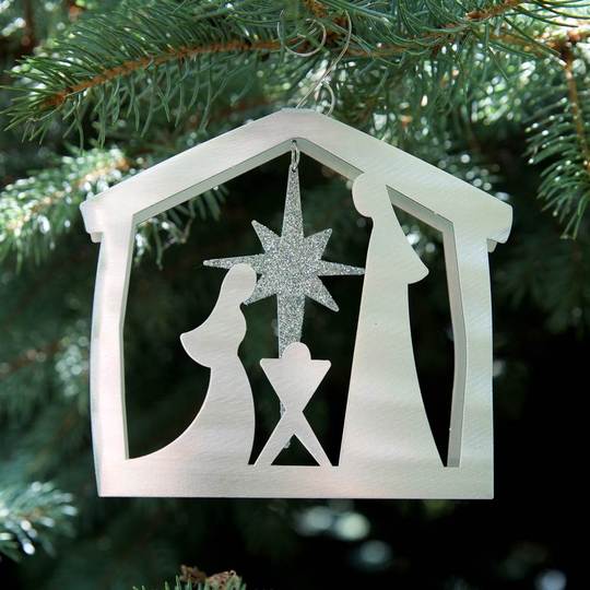 Nativity Ornament by Sondra Gerber - © Blue Pomegranate Gallery