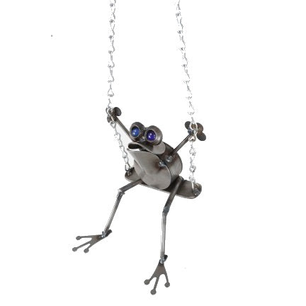 Frog on a Swing by Rich Kolb - © Blue Pomegranate Gallery