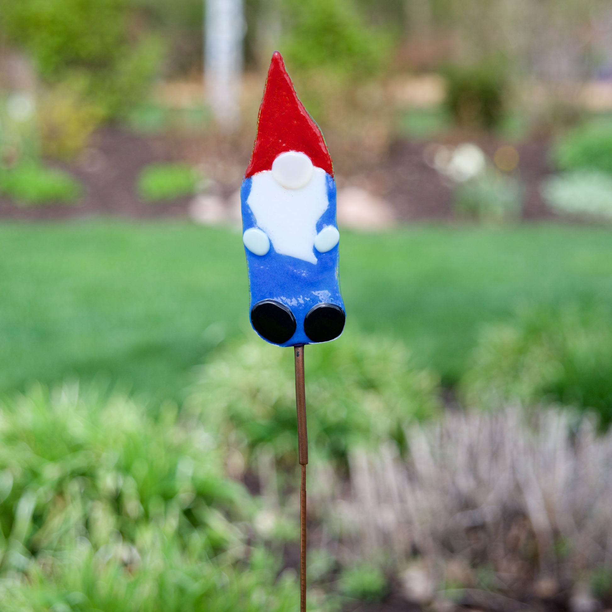Gnome Garden Stake by Heidi Riha - © Blue Pomegranate Gallery