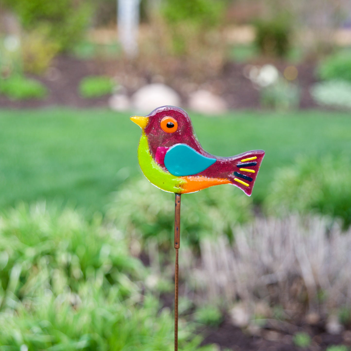 Art Chick Garden Stake by Heidi Riha - © Blue Pomegranate Gallery