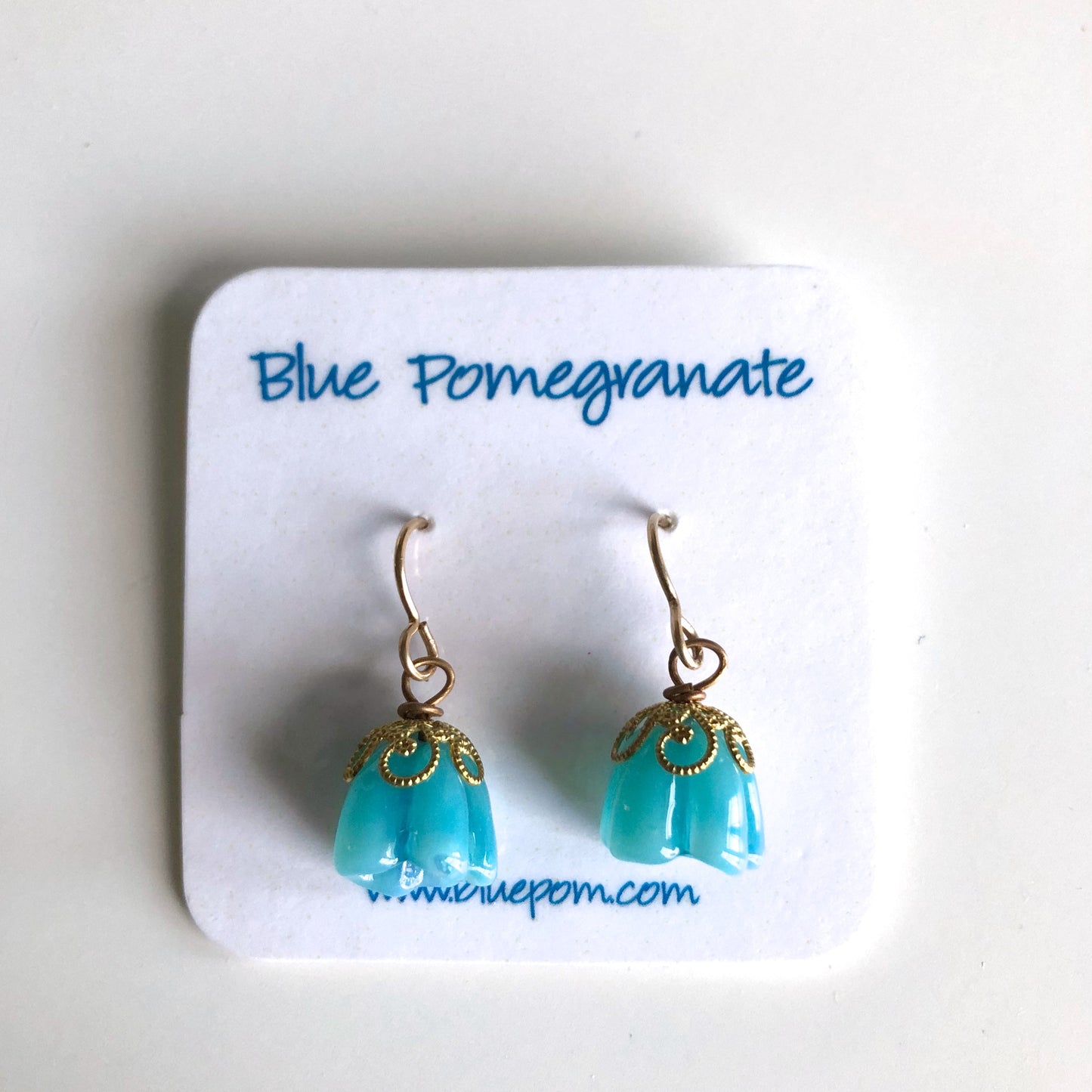 Bell Flower Drop Earrings by Mary Lowe - © Blue Pomegranate Gallery