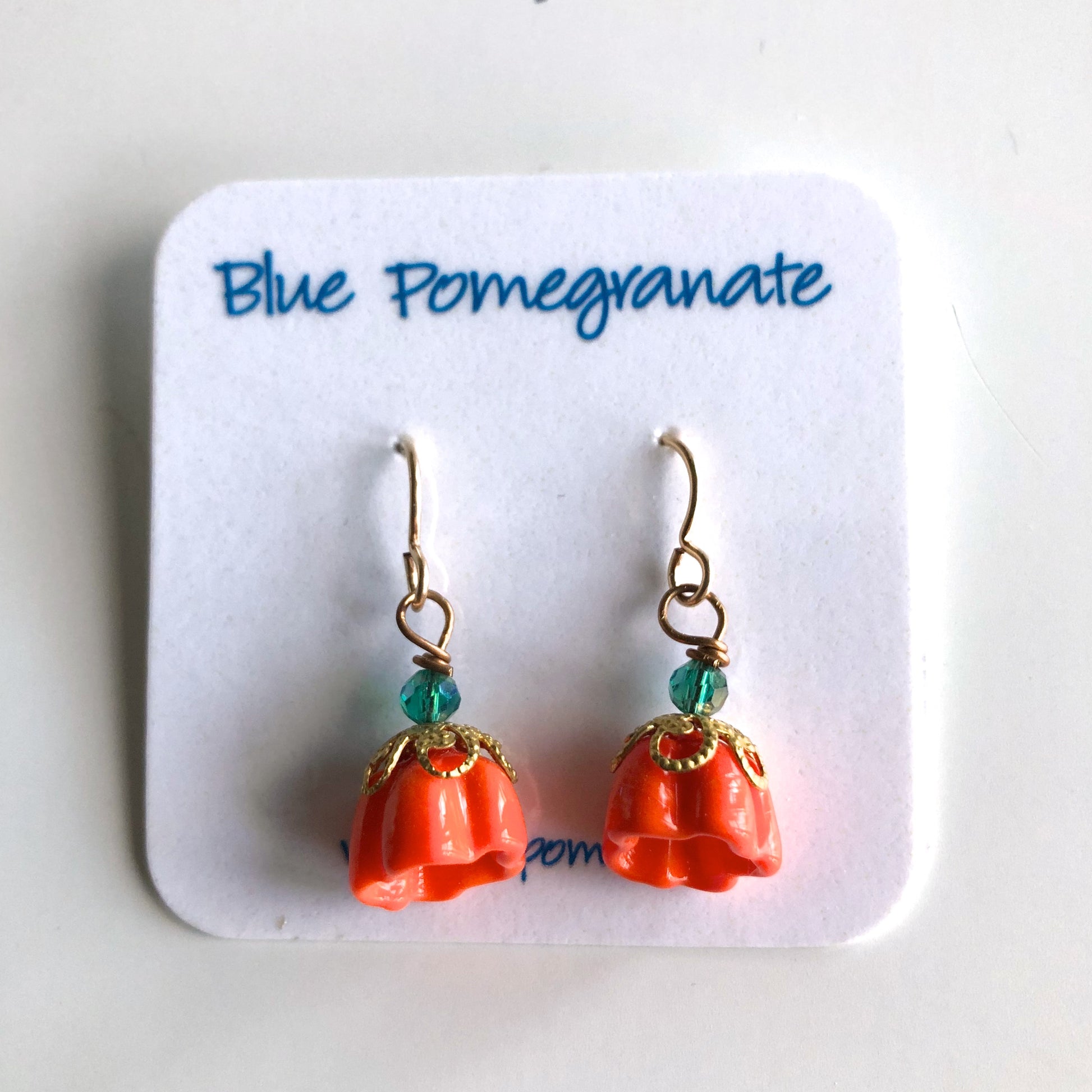 Bell Flower Drop Earrings by Mary Lowe - © Blue Pomegranate Gallery