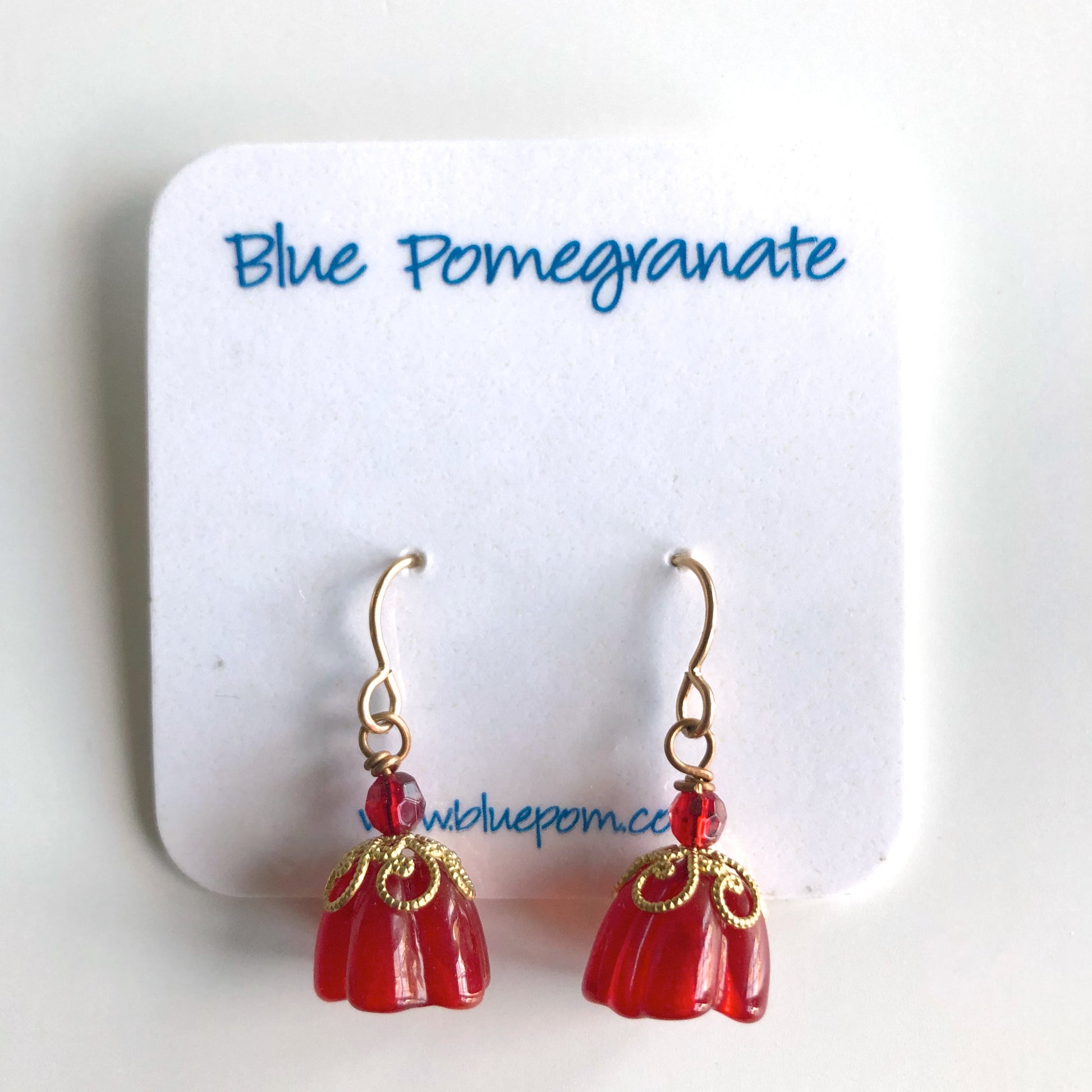 Bell Flower Drop Earrings by Mary Lowe - © Blue Pomegranate Gallery