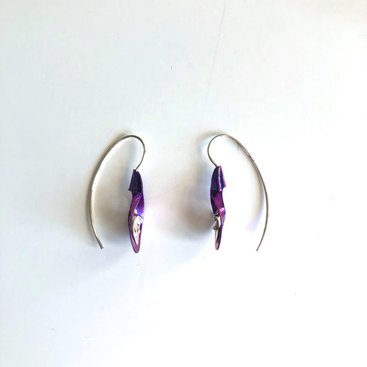 A49-ss Lily in Vase Earrings by Mark Steel - © Blue Pomegranate Gallery