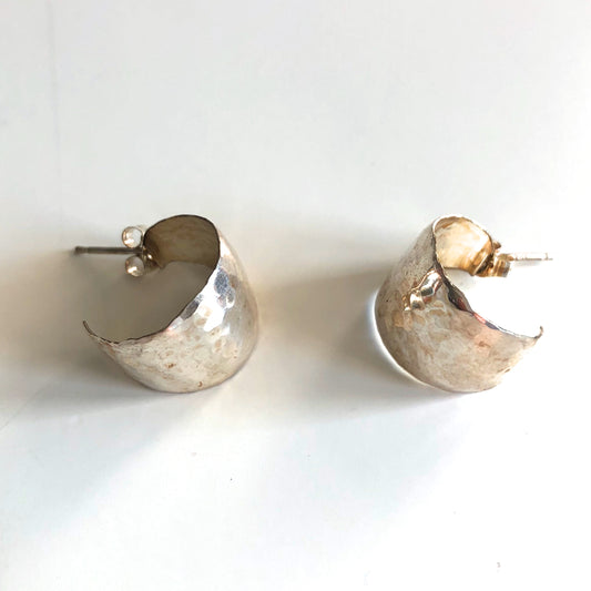 Large Ball Cuff Post Earrings by Mark Steel - © Blue Pomegranate Gallery