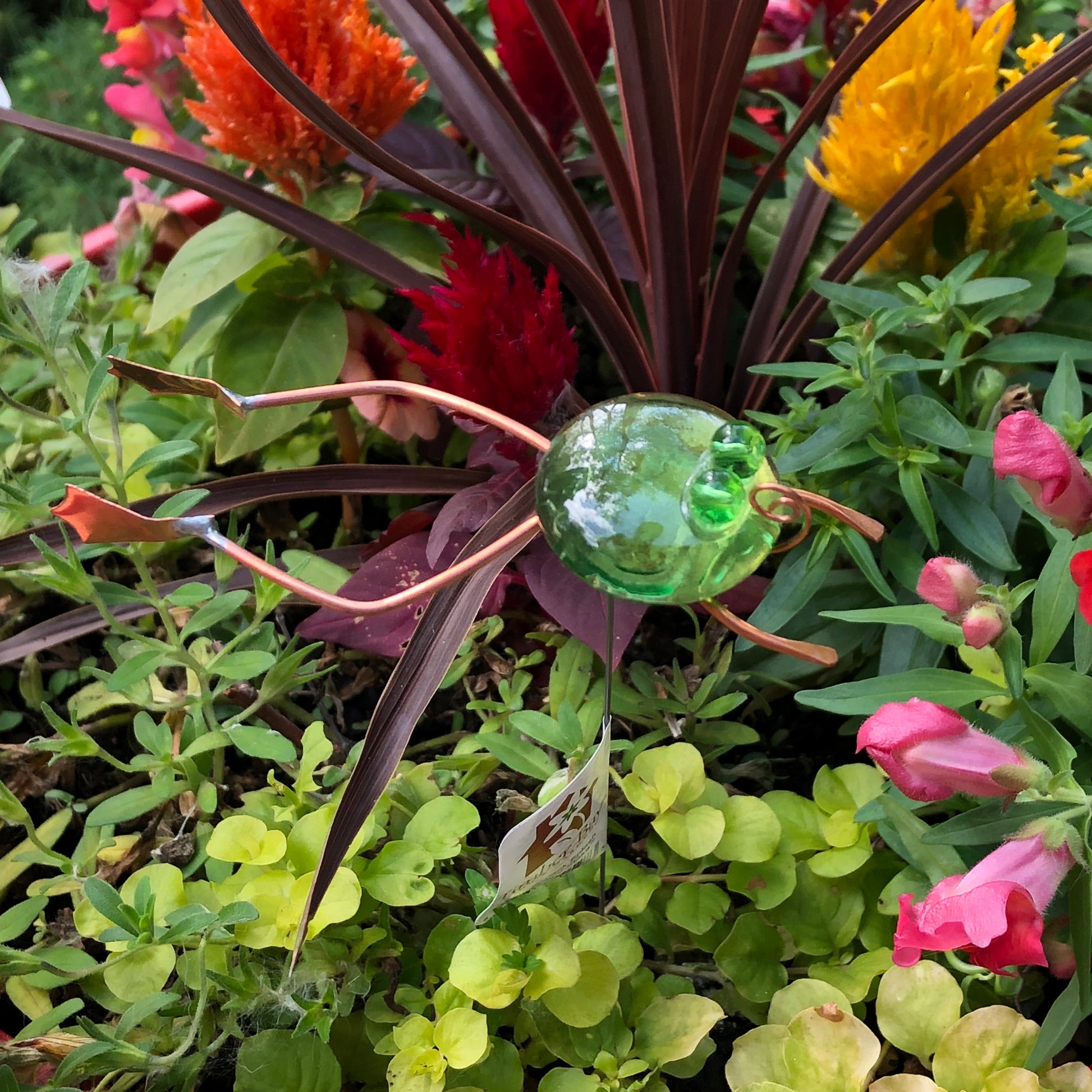 Jumpin' Jack Splash Potted Plant Stake - © Blue Pomegranate Gallery