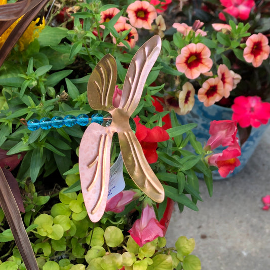 Dragonfly Potted Plant Stake by Lisa Fida - © Blue Pomegranate Gallery