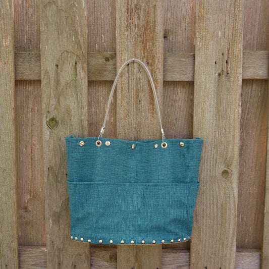 LG Blue Flair Tote by Renee Sonnichsen - © Blue Pomegranate Gallery