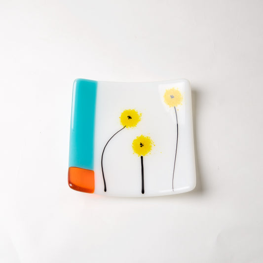 Yellow Poppy Dish by Lisa Becker - © Blue Pomegranate Gallery