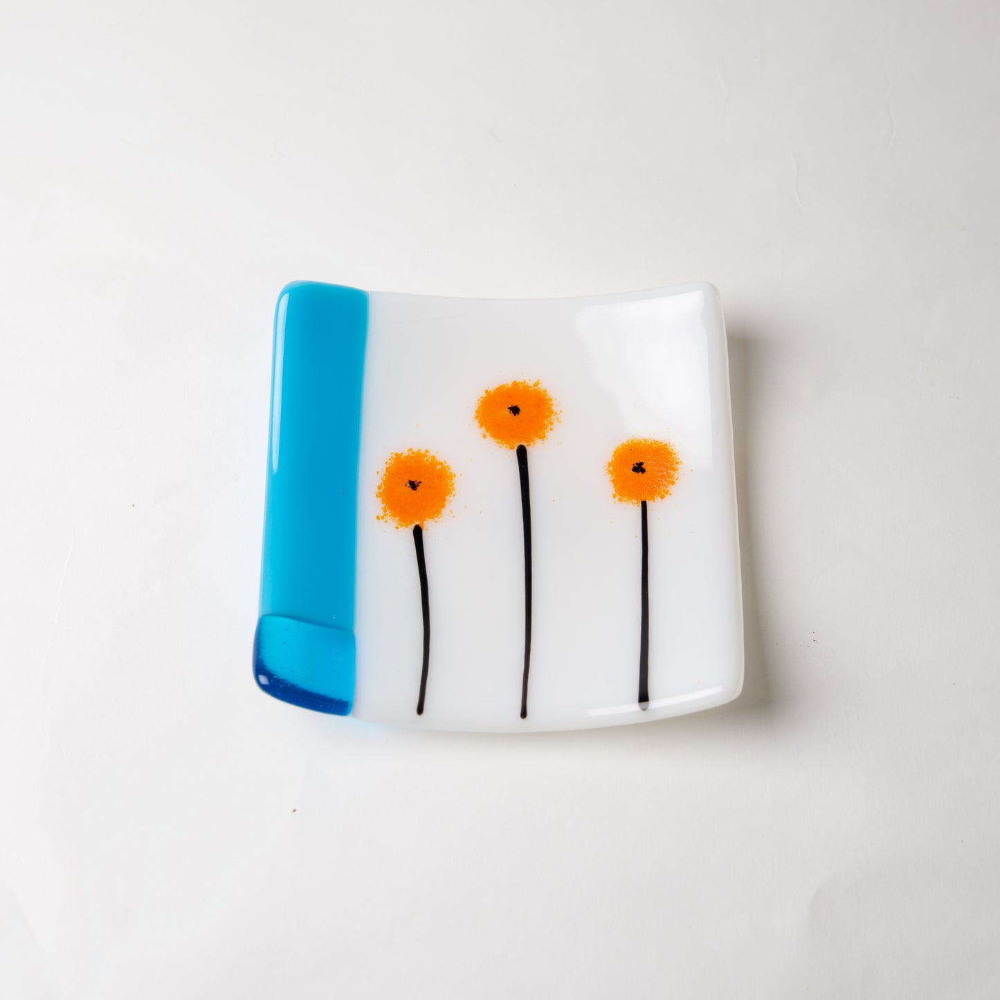 Orange Poppy Dish by Lisa Becker - © Blue Pomegranate Gallery