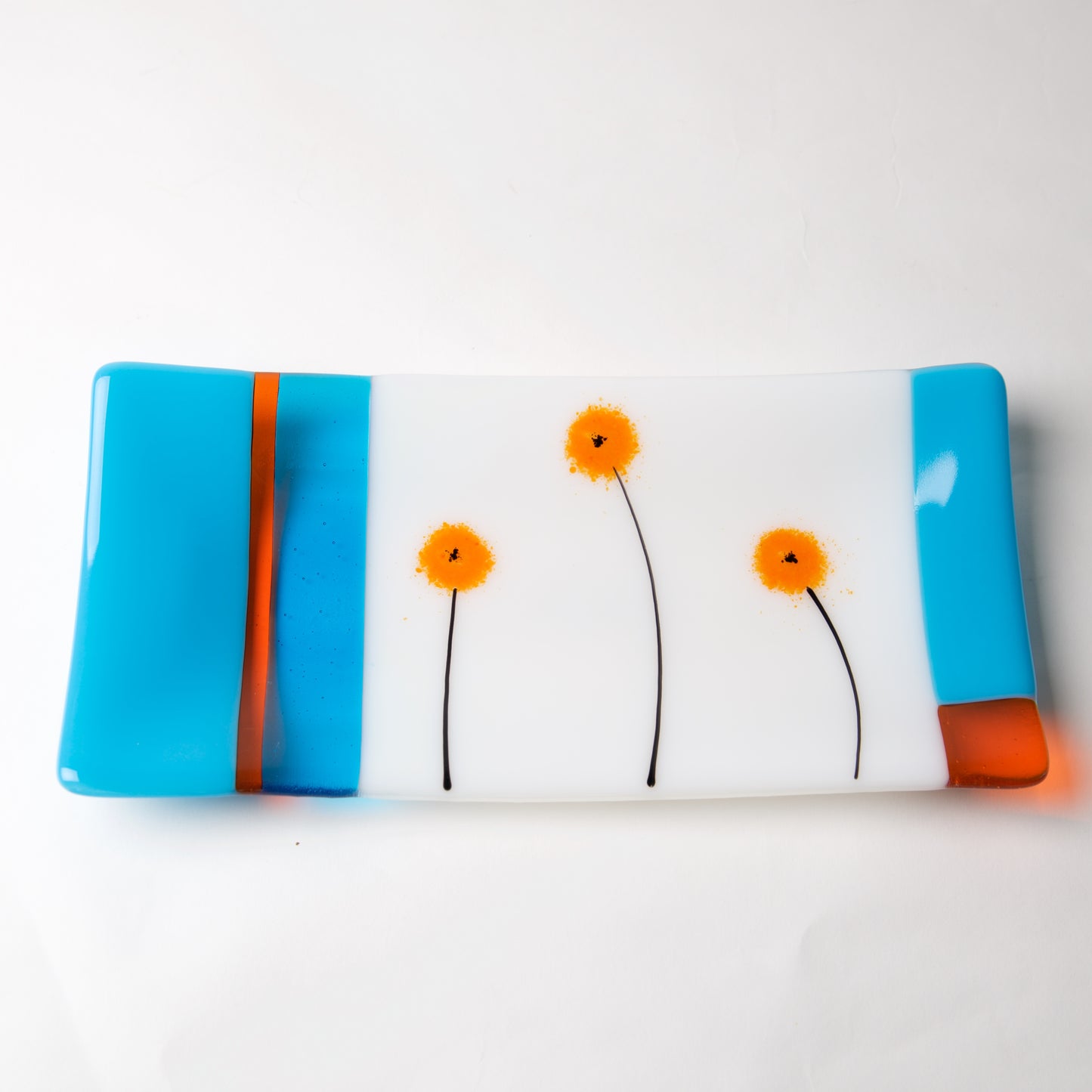 Orange Poppy Dish by Lisa Becker - © Blue Pomegranate Gallery
