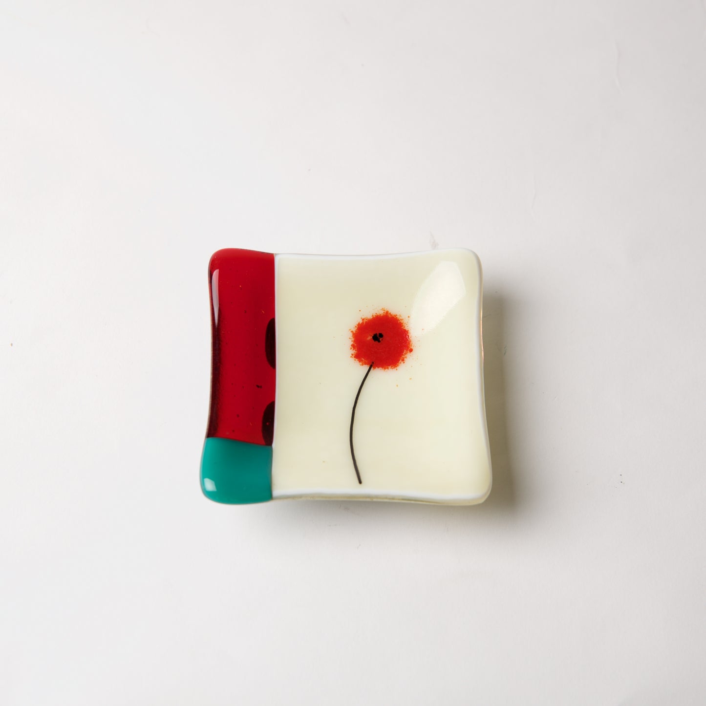 Red Poppy Dish by Lisa Becker - © Blue Pomegranate Gallery