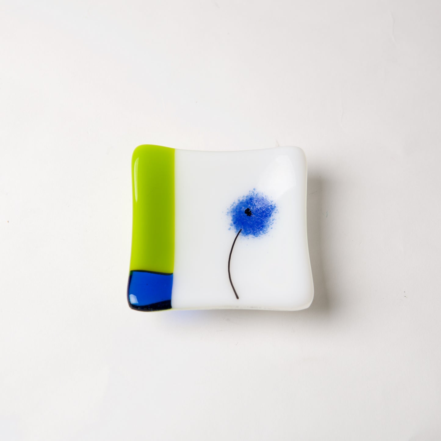 Blue Poppy Dish by Lisa Becker - © Blue Pomegranate Gallery