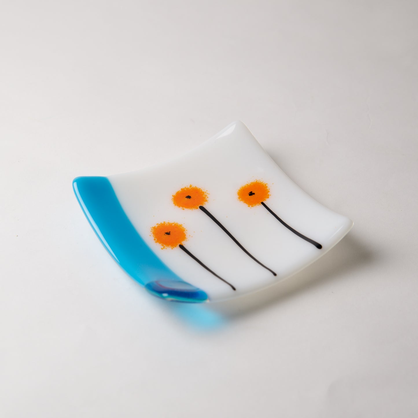 Orange Poppy Dish by Lisa Becker - © Blue Pomegranate Gallery