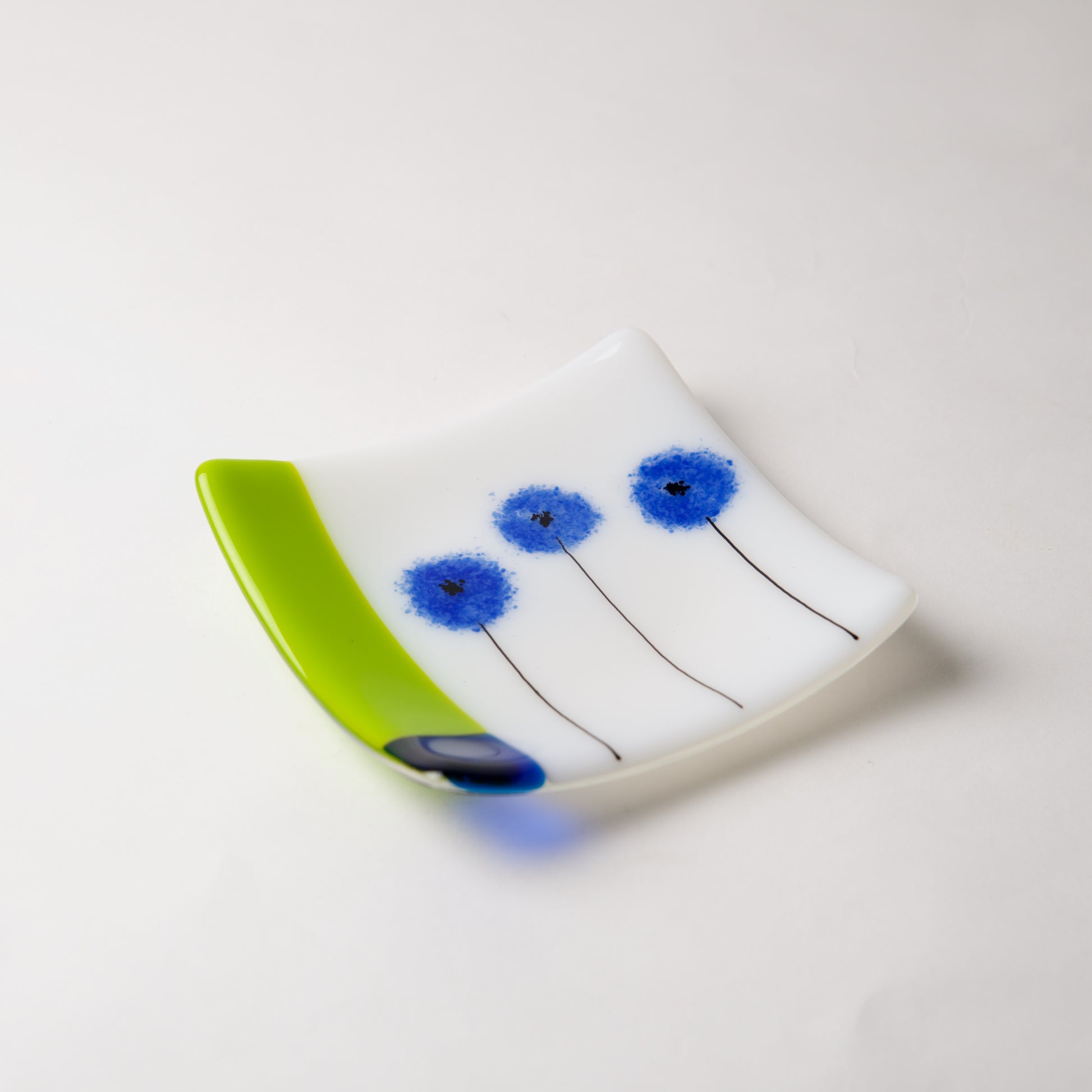 Blue Poppy Dish by Lisa Becker - © Blue Pomegranate Gallery