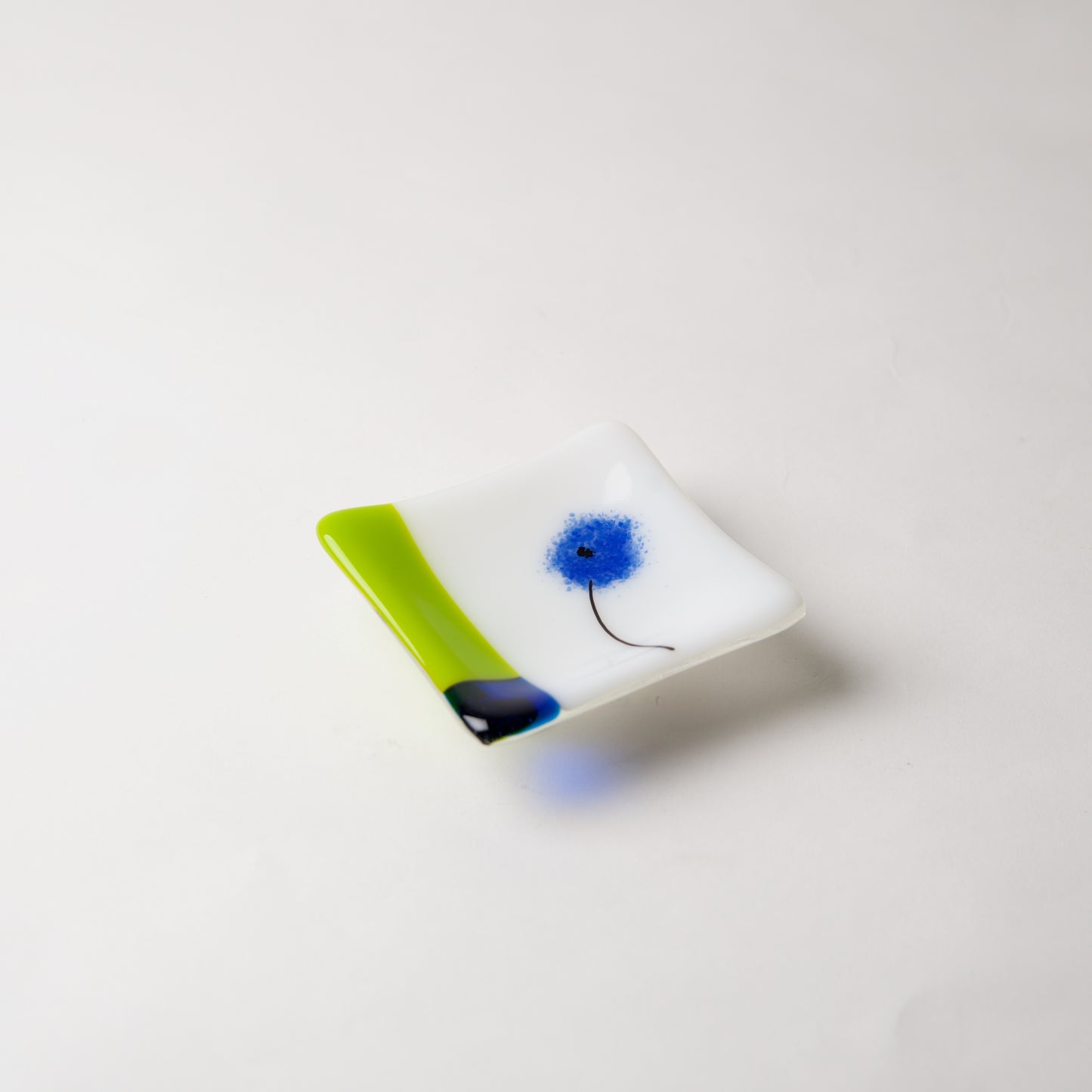 Blue Poppy Dish by Lisa Becker - © Blue Pomegranate Gallery