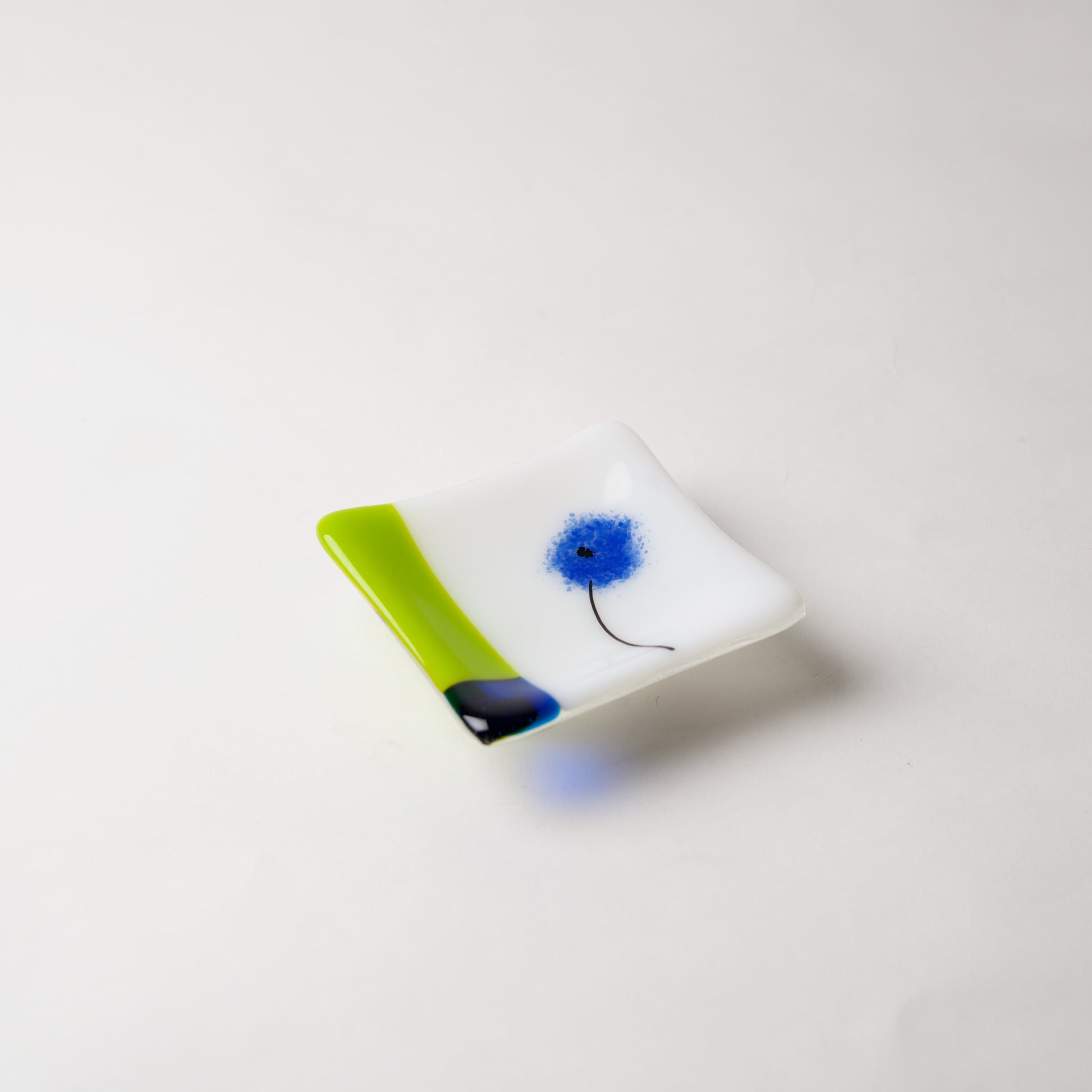 Blue Poppy Dish by Lisa Becker - © Blue Pomegranate Gallery