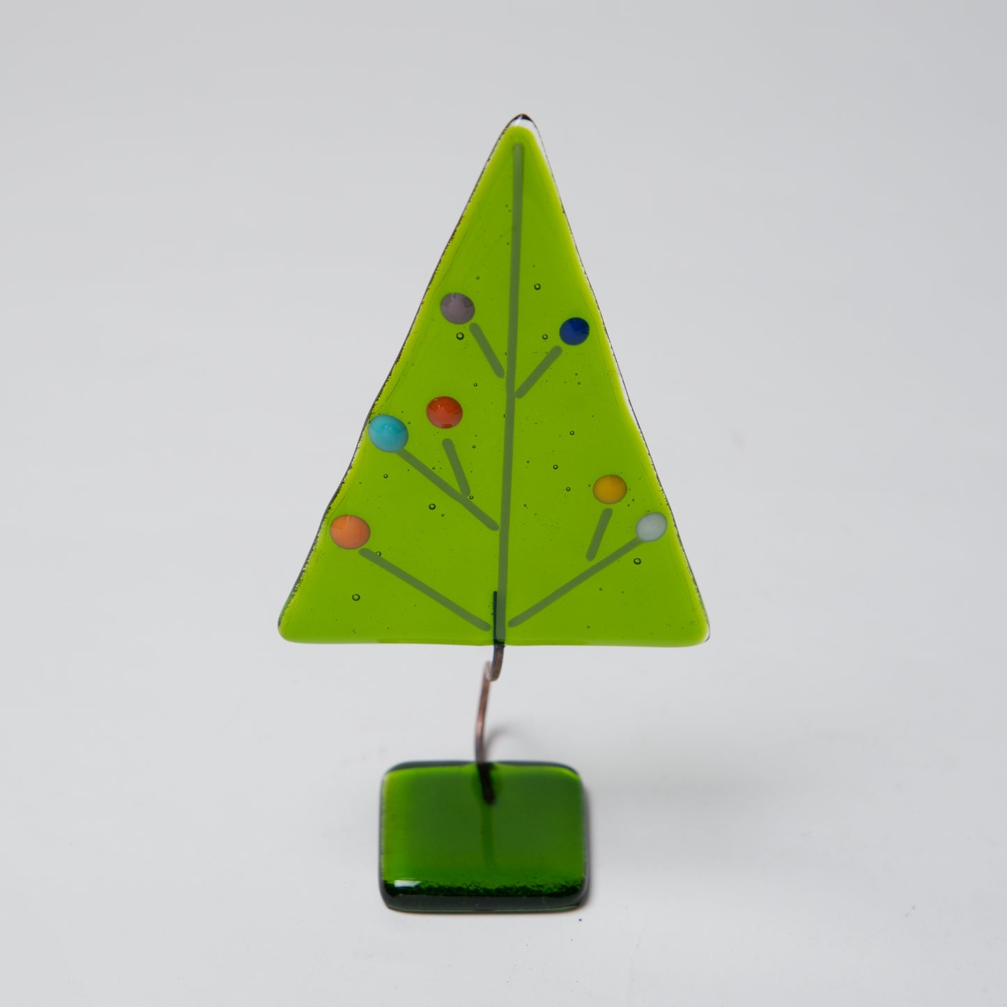 Green w/ Dots 5" Tree by Ebba Krarup - © Blue Pomegranate Gallery