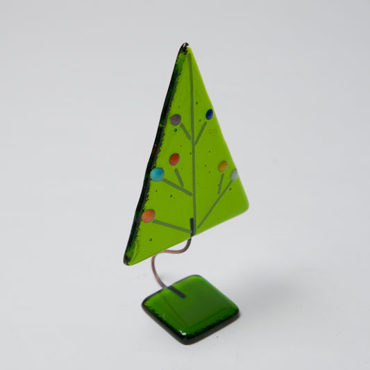 Green w/ Dots 5" Tree by Ebba Krarup - © Blue Pomegranate Gallery