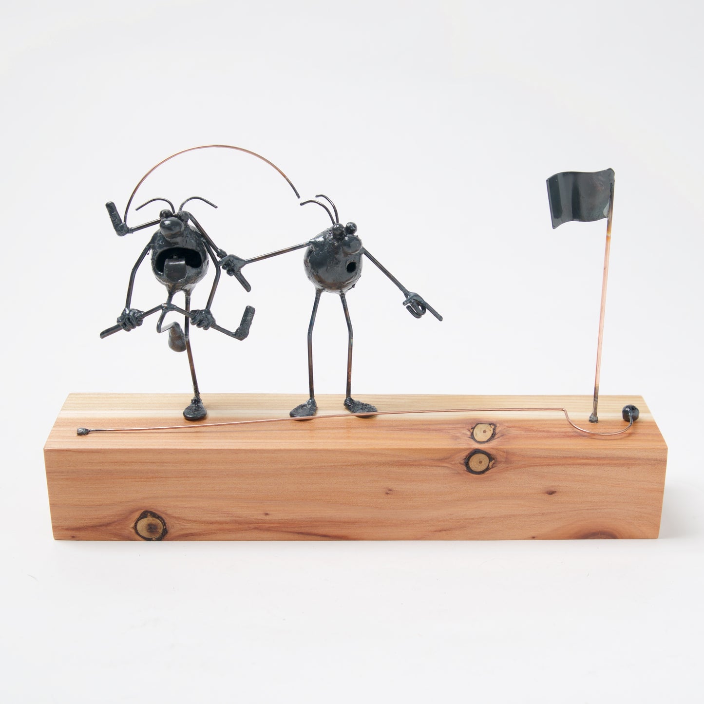 Golf Missed Putt, 2 Flea by Jeff and Greg Quayle - © Blue Pomegranate Gallery
