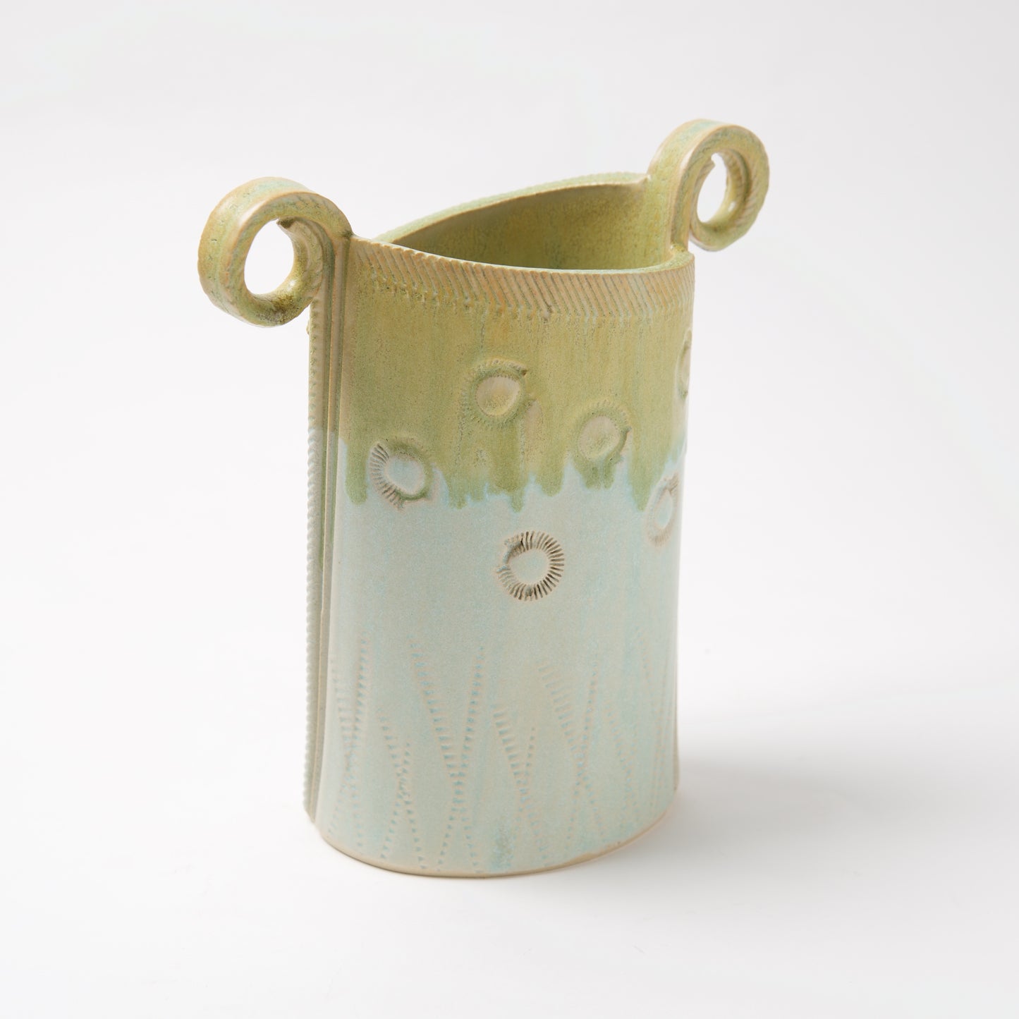 Funky Oval Vase -Large by Michael Macone - © Blue Pomegranate Gallery