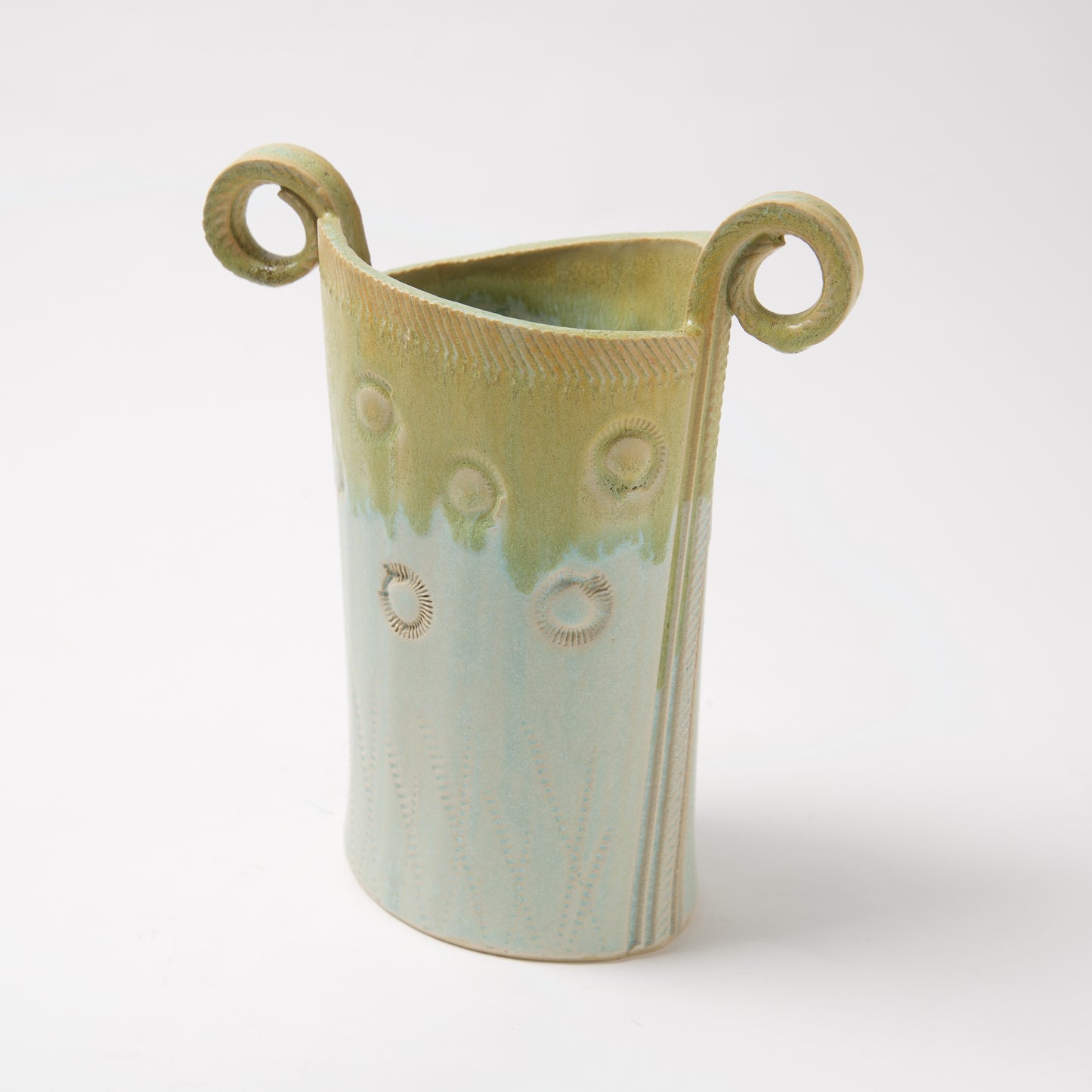 Funky Oval Vase -Large by Michael Macone - © Blue Pomegranate Gallery