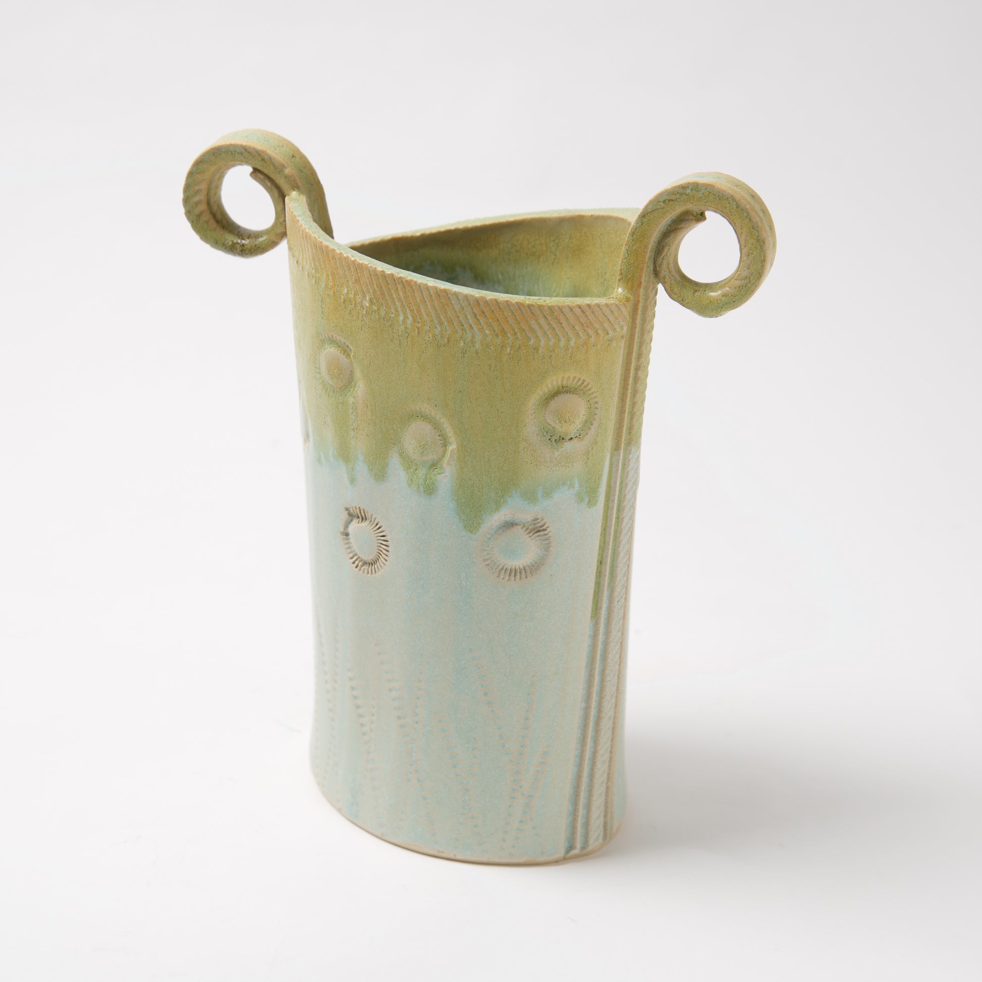 Funky Oval Vase -Large by Michael Macone - © Blue Pomegranate Gallery