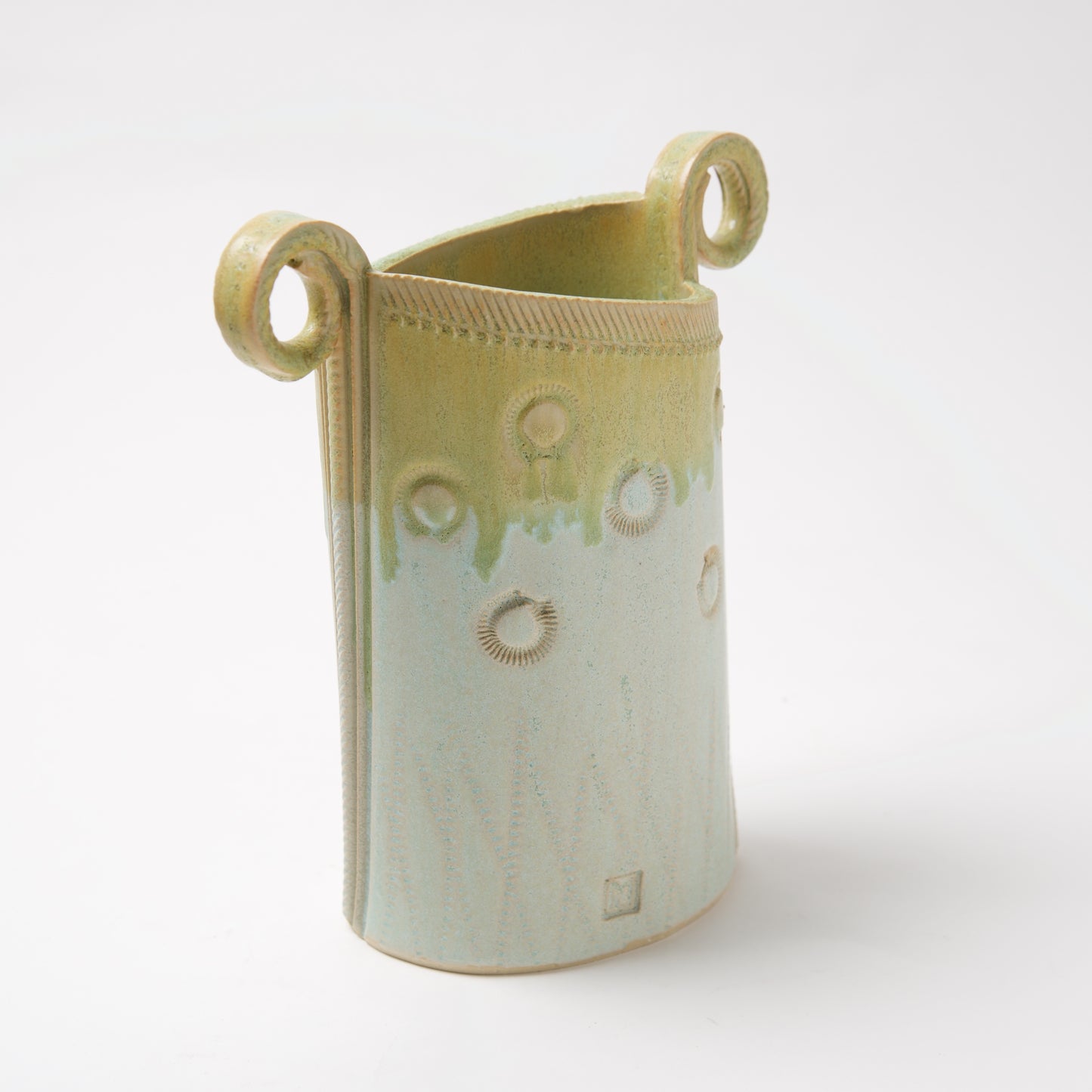 Funky Oval Vase -Large by Michael Macone - © Blue Pomegranate Gallery